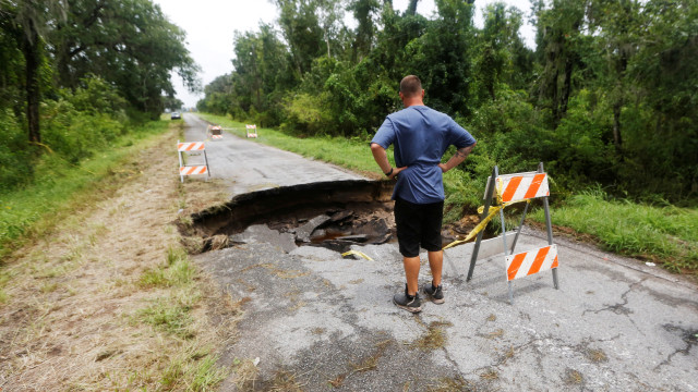 In images: The trail of destruction left by Tropical Storm Debby