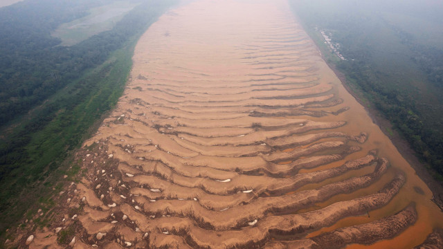 Amazon River reduced as much as 90% due to drought