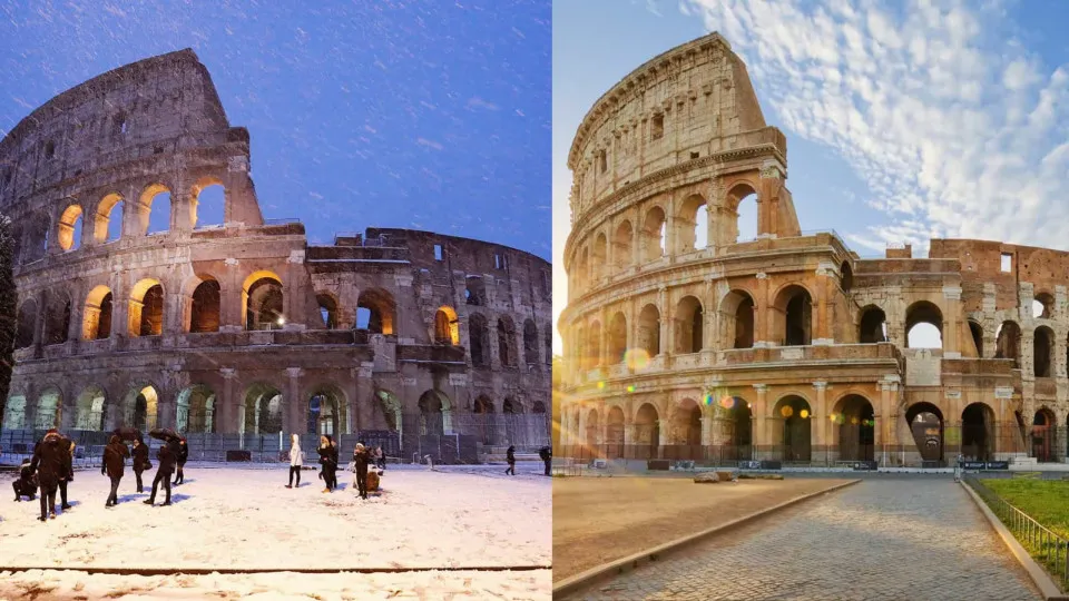 The world's biggest tourist attractions in winter and summer