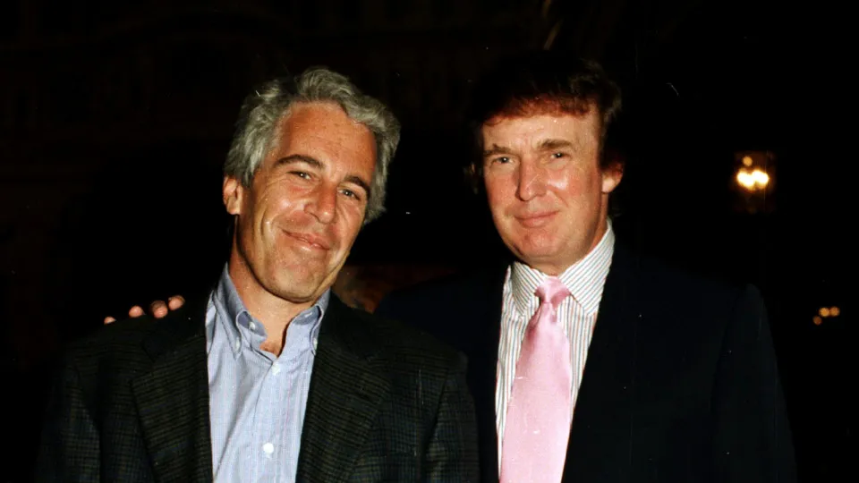 Who's in Epstein’s book of birthday messages?