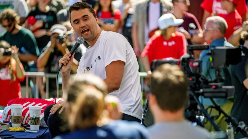 Charlie Kirk fatally shot in targeted attack at Utah Valley University, suspect at large