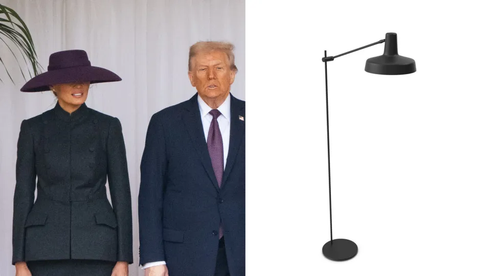 Melania Trump turns heads at Windsor Castle—with a hat that hid her face