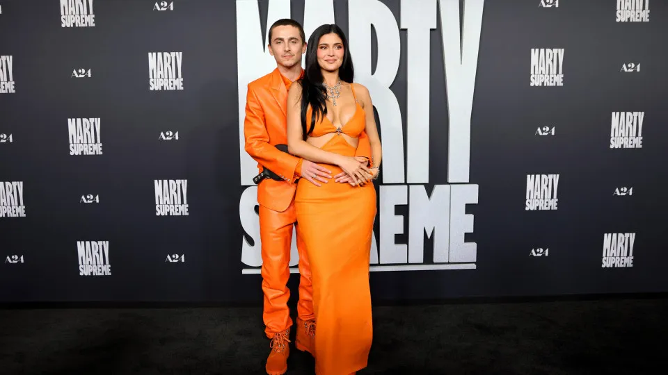 Timothée Chalamet and Kylie Jenner step out in matching looks at ‘Marty Supreme’ premiere